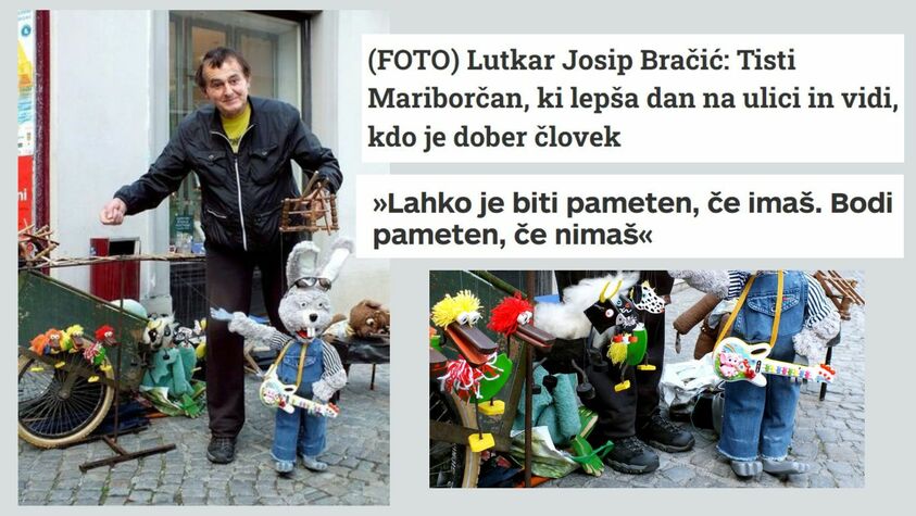 Lutkar Josip z Jurčičeve potrebuje klop zase in lutke!